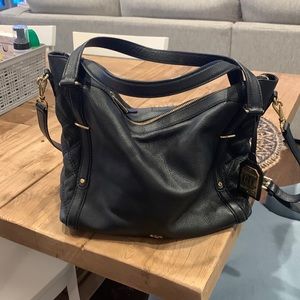 Ralph Lauren black shoulder hobo and crossbow leather purse!